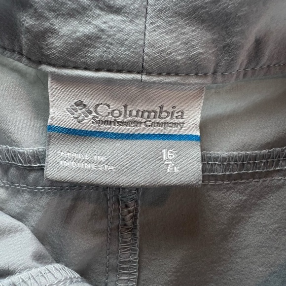 Columbia PFG Shorts Light Blue Performance Outdoors Nylon Pockets Size 16/36 in - Picture 13 of 13